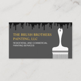 Berufliche Maler aus Schwarzgelb Visitenkarte
