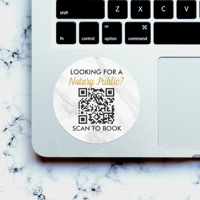 Berufliche Marmormarkierung Hinzufügen eines QR-Co Runder Aufkleber (Von Creator hochgeladen)