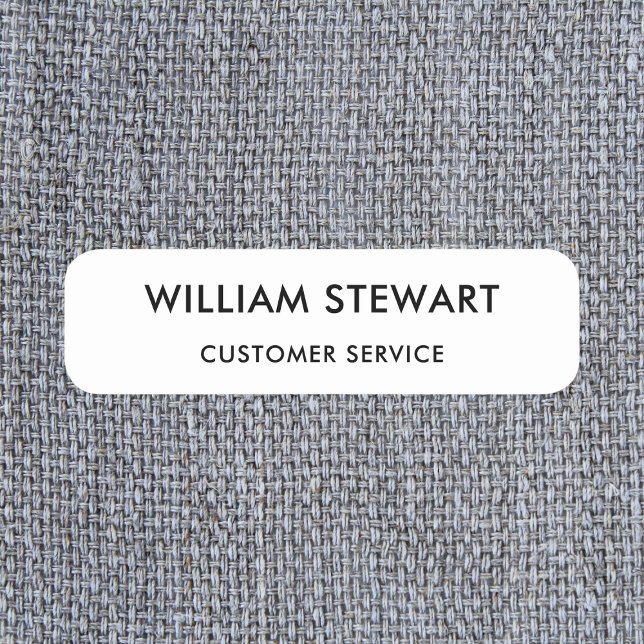 Berufliche Minimal-Mitarbeiter Namensschild (Von Creator hochgeladen)