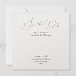 Berufliche Minimalistische Perle Shimmer Save The Date