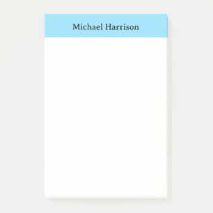 Berufliche Minimalistische Schlichte Blautöne Post-it Klebezettel