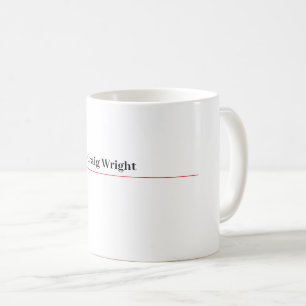 Berufliche Minimalistische Schlichte Klassik Perso Kaffeetasse
