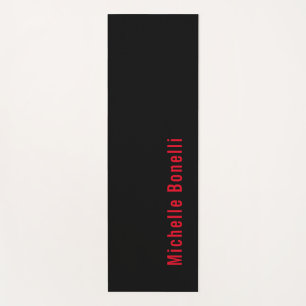 Berufliche Minimalistische Schwarze Rot Moderne Sc Yogamatte