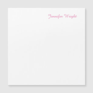 Berufliche minimalistische weibliche Magnetkarte