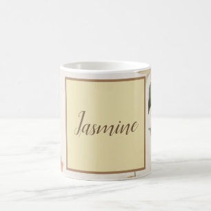 Berufliche, moderne Blumenpastellfarbe Kaffeetasse