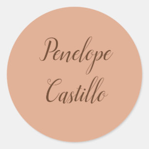 Berufliche moderne, einfache Schlichte Tumblewegef Runder Aufkleber