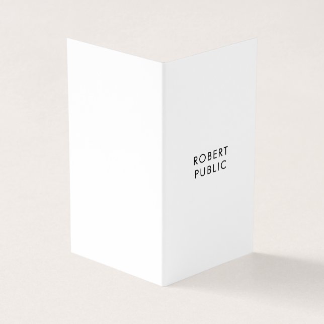 Berufliche moderne elegante einfache Schablone Visitenkarten (Vorderseite)