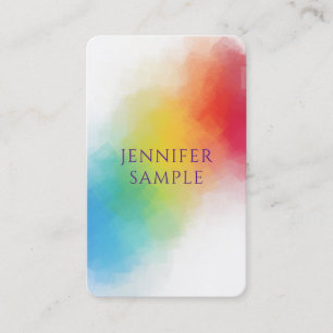 Berufliche moderne elegante Regenbogenfarben nach Visitenkarte