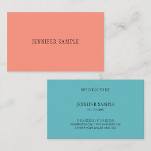 Berufliche Moderne Elegante Trendy Colors Einfach Visitenkarte