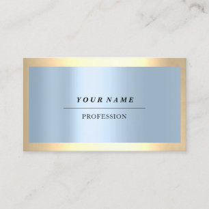 Berufliche, moderne, goldene Smoky-Blauer Teig Visitenkarte
