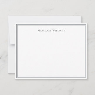 Berufliche moderne graue Grenznotizkarte Mitteilungskarte