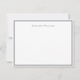 Berufliche moderne graue Grenznotizkarte Mitteilungskarte