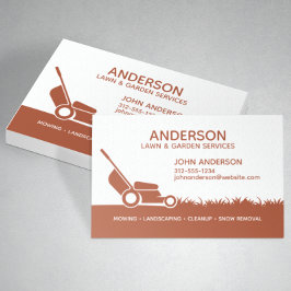 Berufliche moderne Landschaften und Rasenpflege Visitenkarte