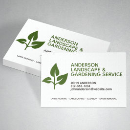 Berufliche moderne Landschaften und Rasenpflege Visitenkarte
