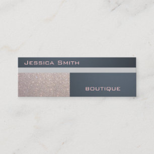 Berufliche, moderne Luxus-Glitterie Mini Visitenkarte