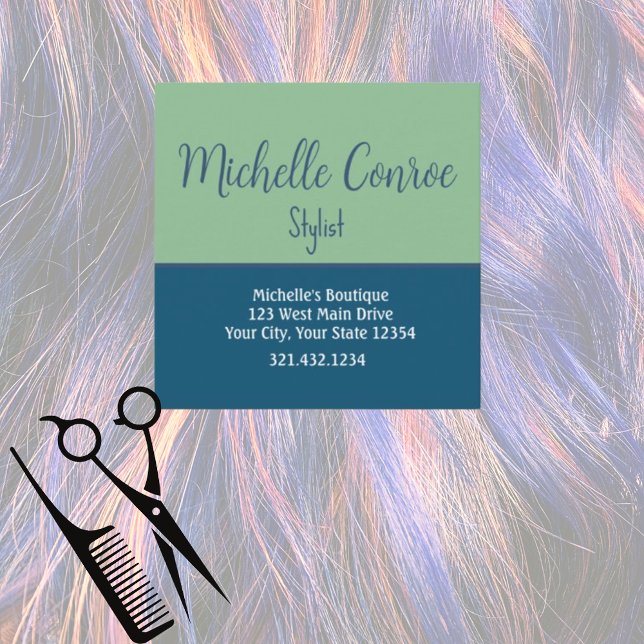 Berufliche, moderne Minimalistische Augenpartie Quadratische Visitenkarte (Von Creator hochgeladen)