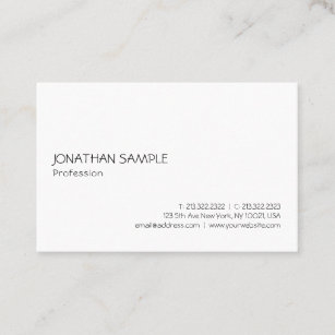 Berufliche moderne minimalistische Elegant-Vorlage Visitenkarte