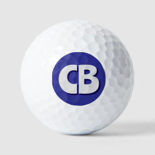 Berufliche moderne Minimalistische Monogramm-Initi Golfball