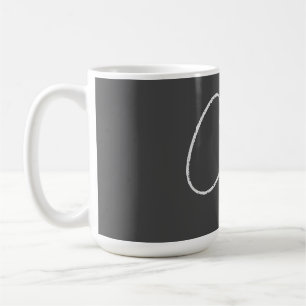 Berufliche moderne Minimalistische Monogramm-Initi Kaffeetasse