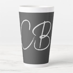 Berufliche moderne Minimalistische Monogramm-Initi Milchtasse