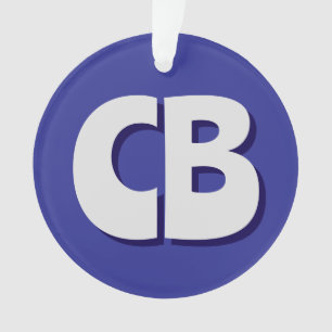 Berufliche moderne Minimalistische Monogramm-Initi Ornament