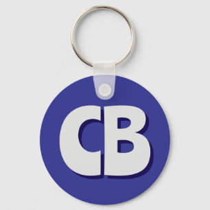 Berufliche moderne Minimalistische Monogramm-Initi Schlüsselanhänger