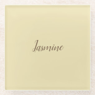 Berufliche, moderne Minimalistische Pastellfarbe Glasuntersetzer