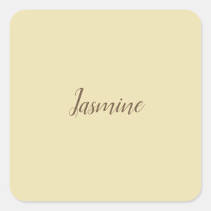 Berufliche, moderne Minimalistische Pastellfarbe Quadratischer Aufkleber