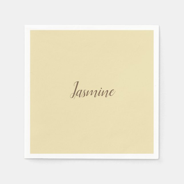 Berufliche, moderne Minimalistische Pastellfarbe Serviette (Vorderseite)