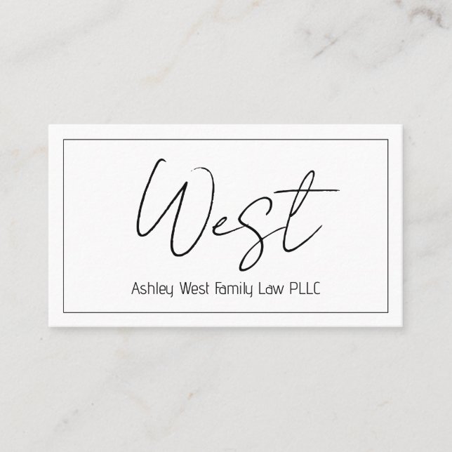 Berufliche, moderne, saubere Visitenkarte (Vorderseite)