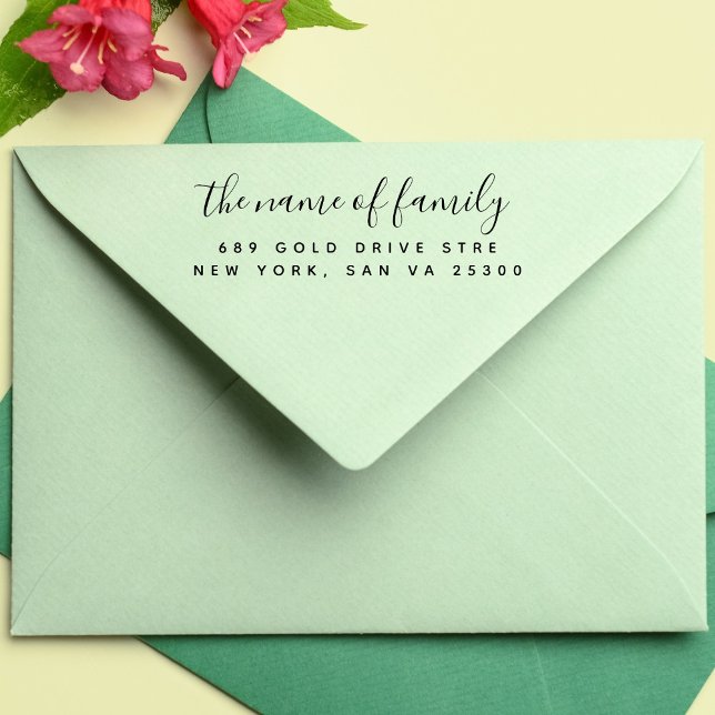 Berufliche moderne Script-Rücksendeadresse Permastempel (Von Creator hochgeladen)