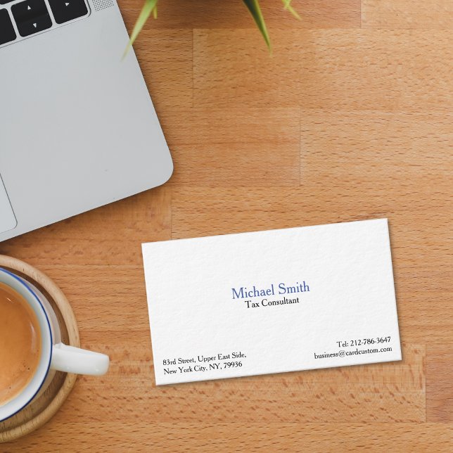 Berufliche, moderne und hochwertige Business Card Visitenkarte (Professional Modern Thick Premium Business Card)