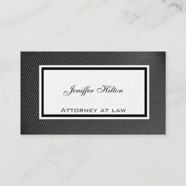 Berufliche, moderne und luxuriöse, graue Textur Visitenkarte (Vorderseite)