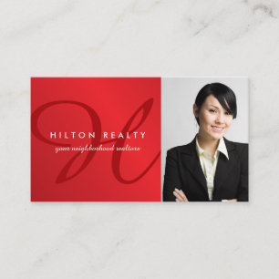 Berufliche Monogramm-Geschäfts-Karten-Schablone Visitenkarte