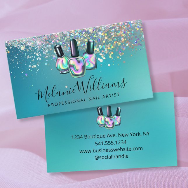 Berufliche Nagelkünstlerische Manicure Sparkasse Visitenkarte (Von Creator hochgeladen)