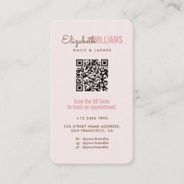 Berufliche Nails & Lashes QR Code Loyalty & Visitenkarte