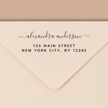 Berufliche oder persönliche Elegante Rücksendeadre