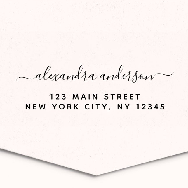 Berufliche oder persönliche Elegante Rücksendeadre Permastempel (Von Creator hochgeladen)