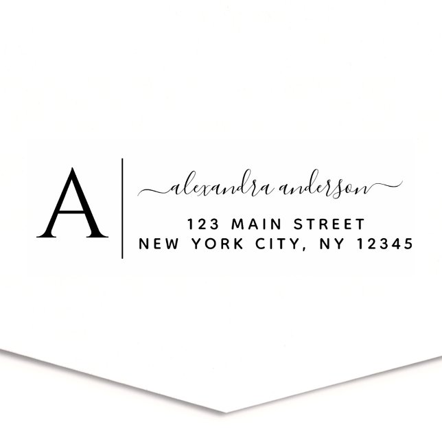 Berufliche oder persönliche Elegante Rücksendeadre Permastempel (Von Creator hochgeladen)