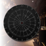Berufliche Onyx Schwarz | Klassisches Elegant Dartscheibe<br><div class="desc">Berufliche Onyx Schwarz-Solid-Farbe</div>