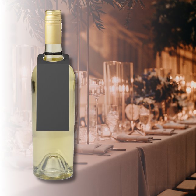 Berufliche Onyx Schwarz | Klassisches Elegant Flaschenanhänger (Von Creator hochgeladen)