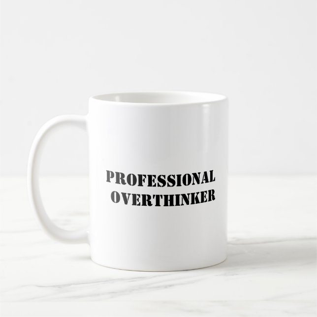 Berufliche Overthinker Tasse (Links)