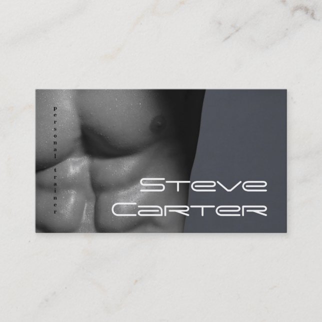 berufliche persönliche Trainer-/Bodybuilder-Karte Visitenkarte (Vorderseite)