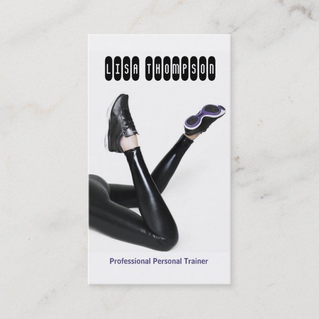 Berufliche persönliche Trainer-/Fitness-Karte Visitenkarte (Vorderseite)