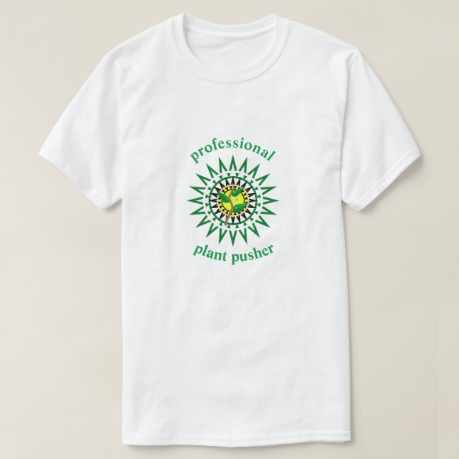 Berufliche Pflanze Pusher Veganer T - Shirt für Mä (Design vorne)