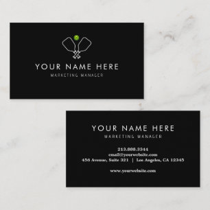 berufliche Pickleball-Visitenkarte Visitenkarte