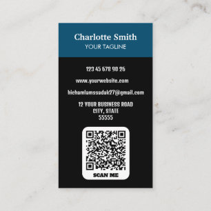 Berufliche QR-Code-Foto-Visitenkarte Visitenkarte