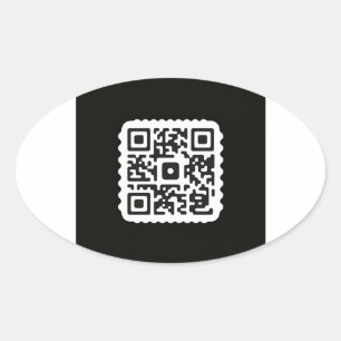 Berufliche QR-Code-Sticker für Händler" Ovaler Aufkleber