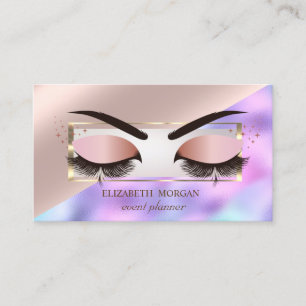 Berufliche Rahmen Rose Gold Läden Holografie Visitenkarte