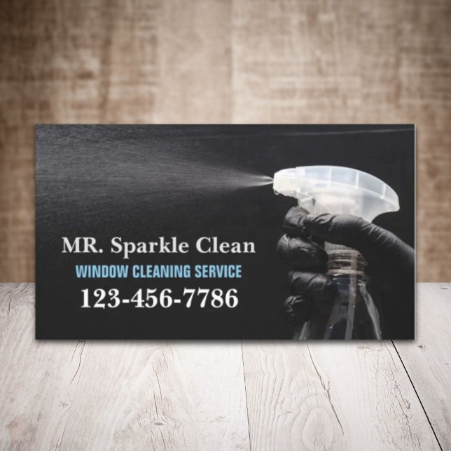 Berufliche Reinigung des Fensters "Housekeeping Se Visitenkarte (Professional Housekeeping Service Window Cleaning Business Card)